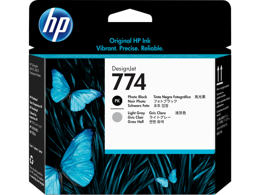 HP 774 Photo Black/Light Gray Printhead