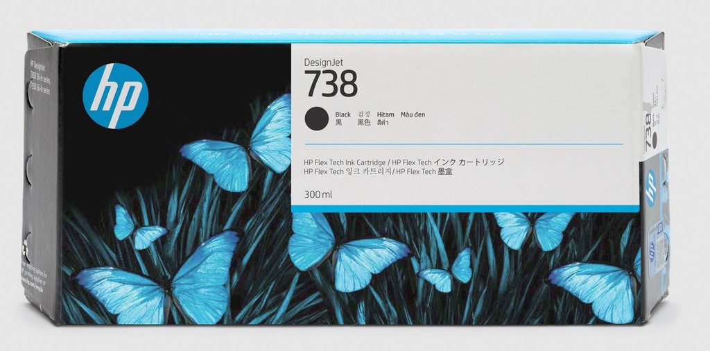 HP 738 Ink Cartridge Black 300ml