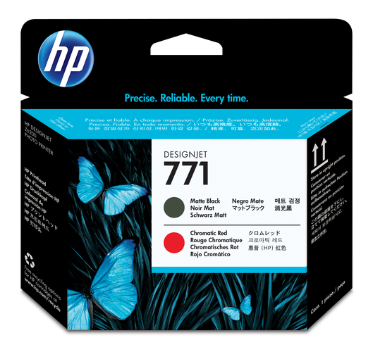HP 771 Printhead black matt /chromatic red