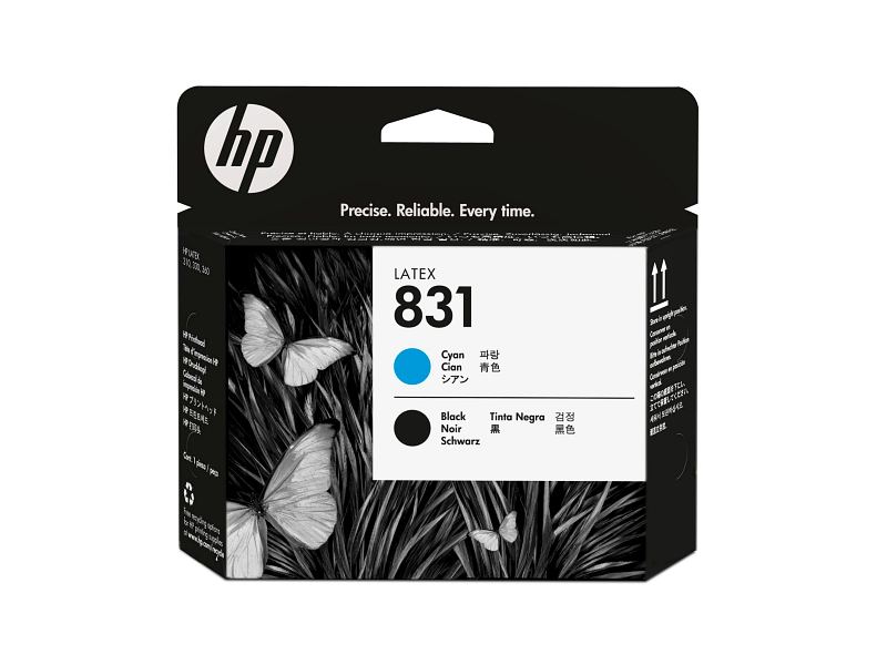 HP 831 Printhead cyan black