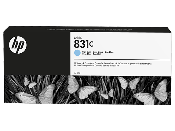 HP 831C Ink Cartridge light cyan 775ml